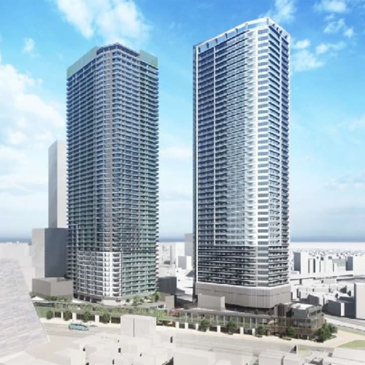 位於東池袋站的超高層雙子星大廈動土