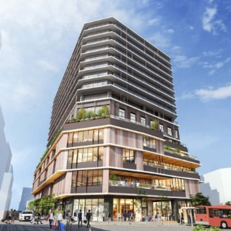 自由之丘站前15層樓新地標將於2026年秋天誕生